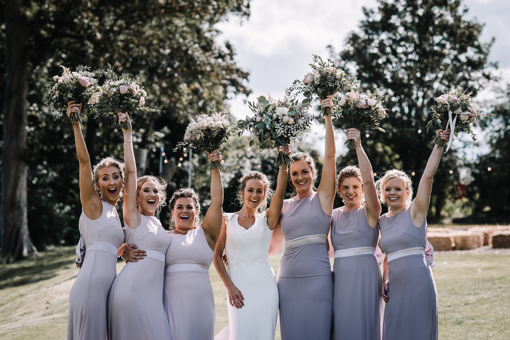 Bridesmaids at The Barn at Upcote - Siobhan Beales Photography